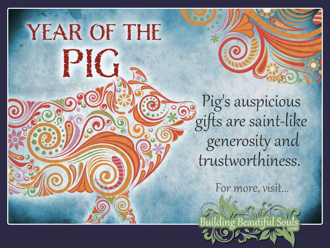 Chinese Zodiac Pig Year of the Pig Chinese Zodiac Signs Meanings