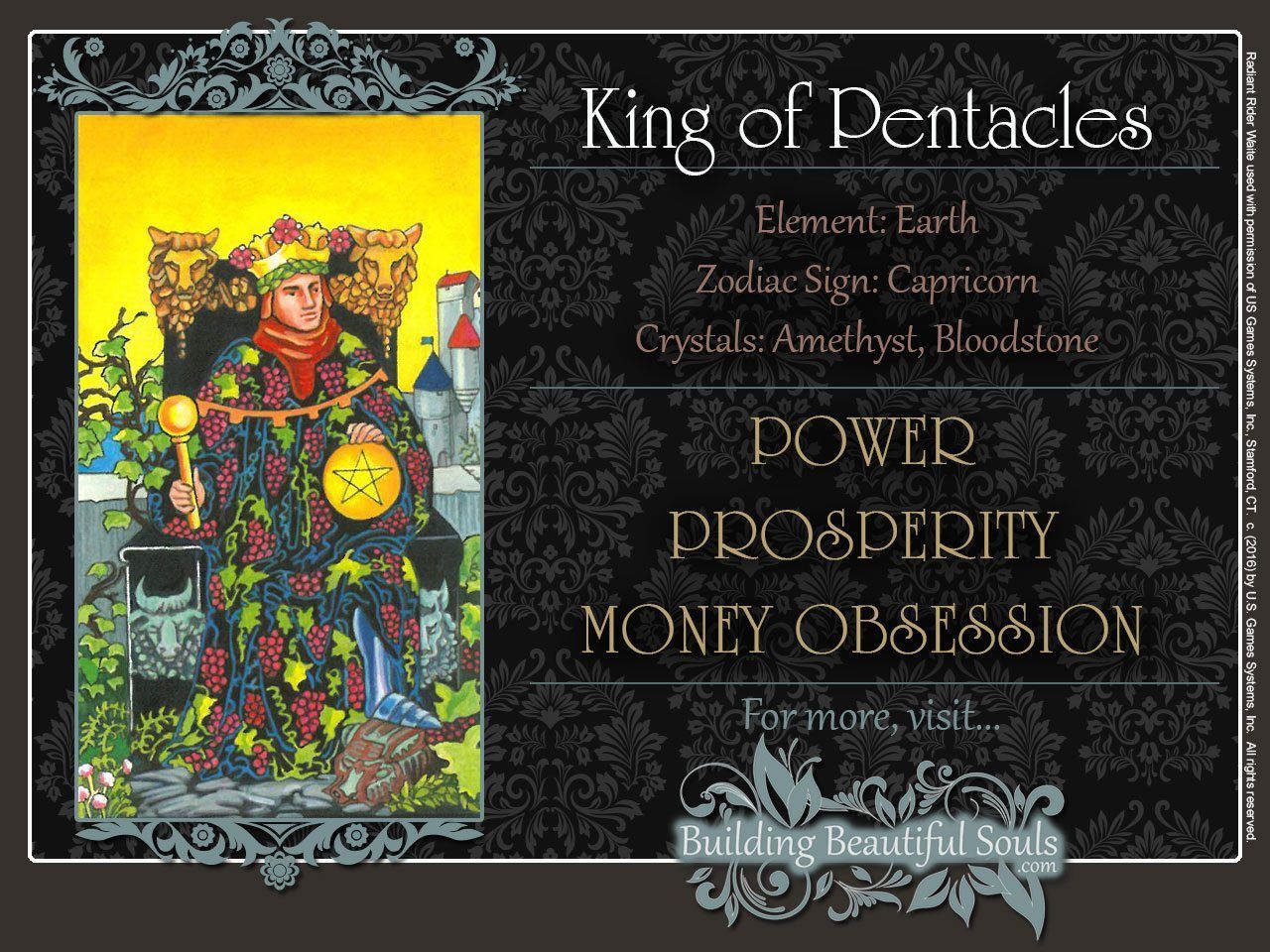 The King of Pentacles Tarot Card Meanings | Tarot Reading