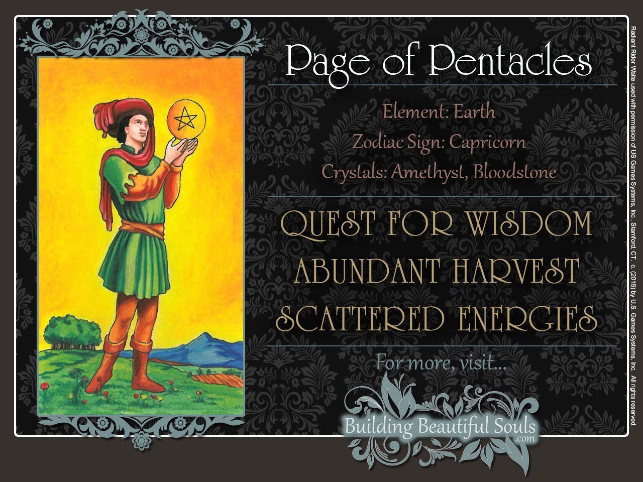 The Page of Pentacles Tarot Card Meanings | Tarot Reading