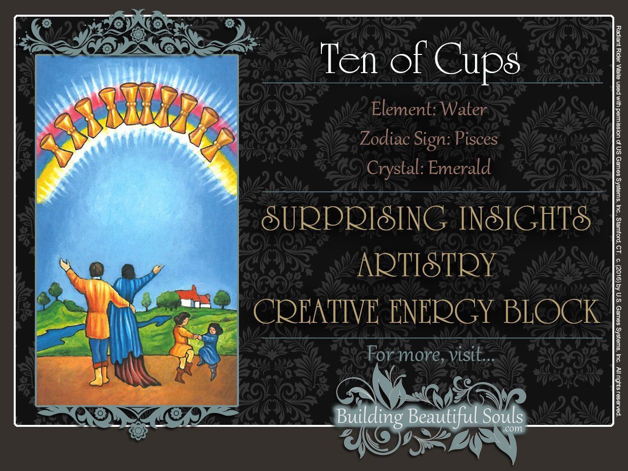 The Ten of Cups Tarot Card Meanings