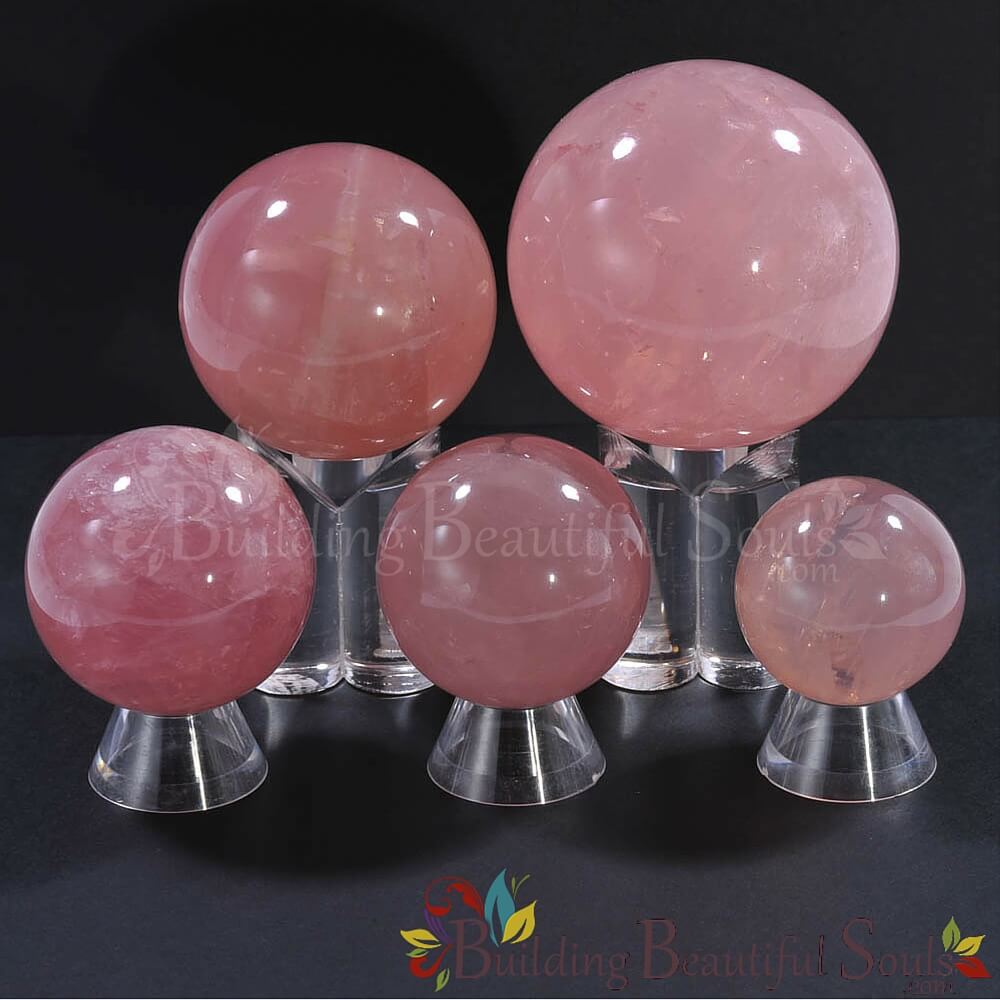 Healing Crystals & Stones | Rose Quartz Sphere - Crystal Ball | New Age