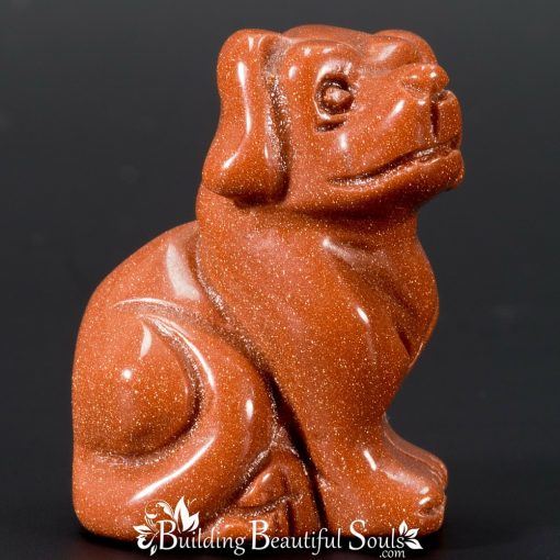 Goldstone Dog Spirit Totem Power Animal Carving 1000x1000