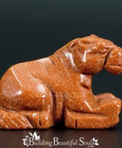 Goldstone Horse Spirit Totem Power Animal Carving 1000x1000