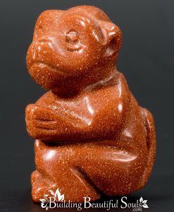 Goldstone Monkey Spirit Totem Power Animal Carving 1000x1000