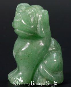 Green Aventurine Dog Spirit Totem Power Animal Carving 1000x1000