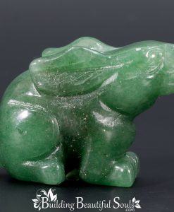 Green Aventurine Rabbit Spirit Totem Power Animal Carving 1000x1000