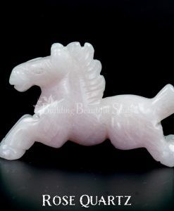 rose quartz horse spirit animal carving 1a 1000x1000