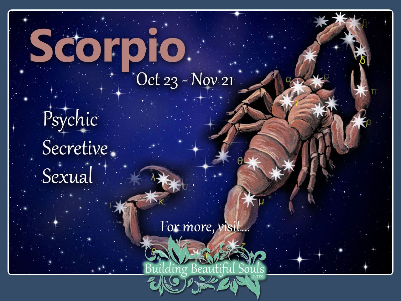 Scorpio love man in signs is a falling 21 Subtle