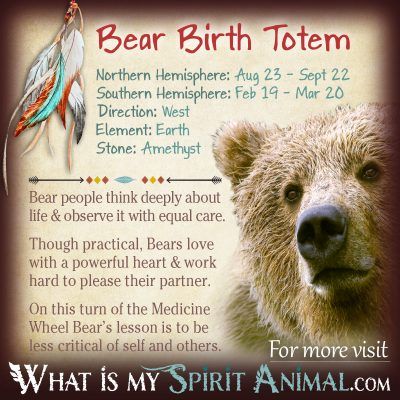 Native American Zodiac Bear Birth Totem 1200x1200