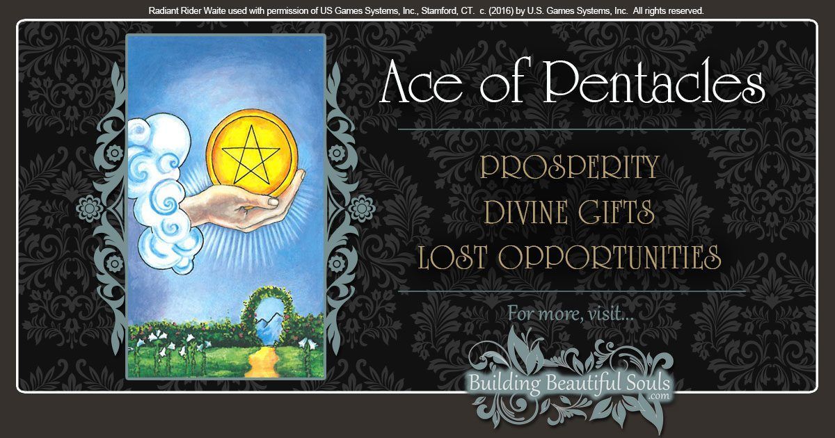 The Ace of Pentacles Tarot Card Meanings 1200x630