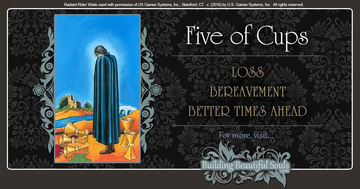 The Five of Cups Tarot Card Meanings 1200x630