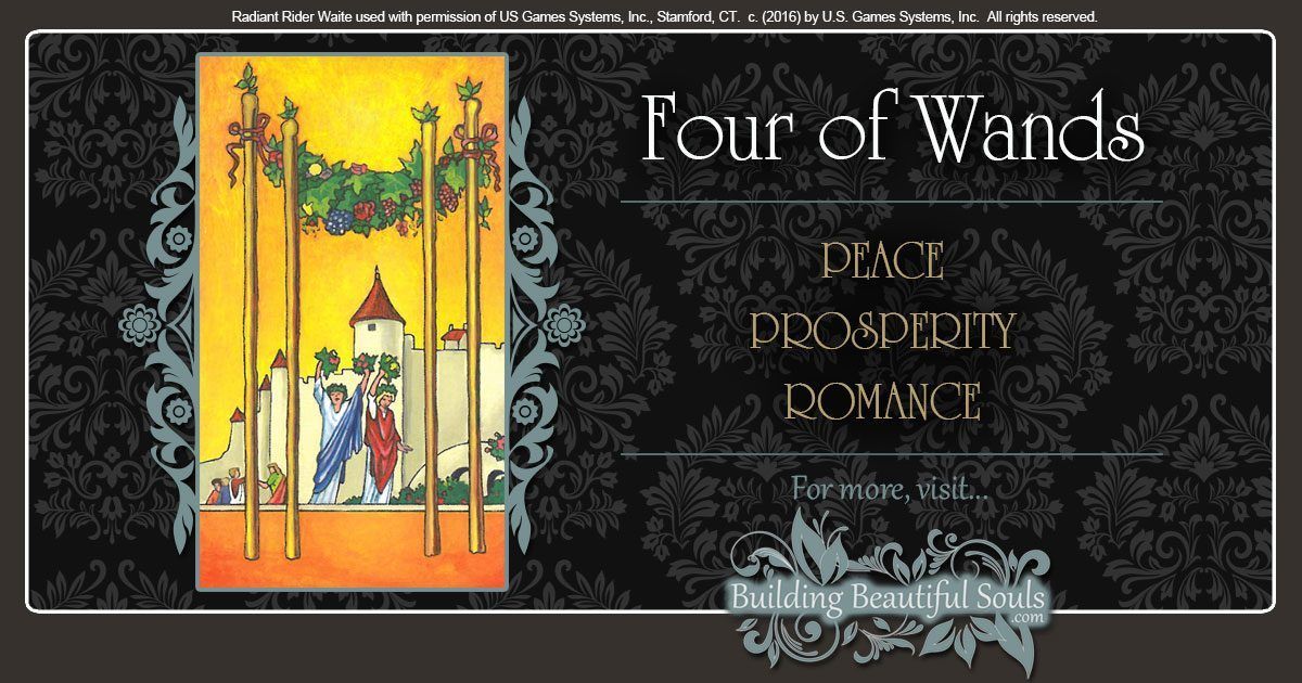 The Four of Wands Tarot Card Meanings 1200x630