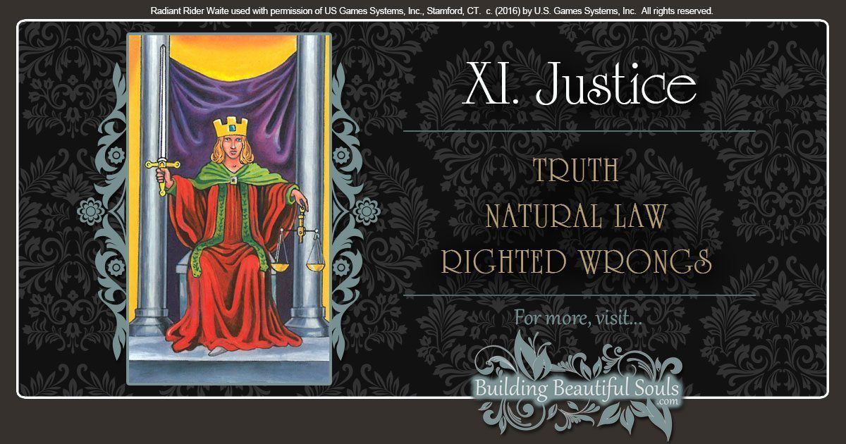 The Justice Tarot Card Meanings 1200x630