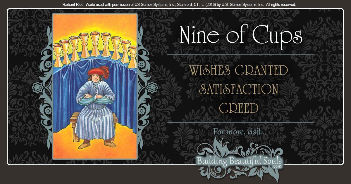 The Nine of Cups Tarot Card Meanings 1200x630
