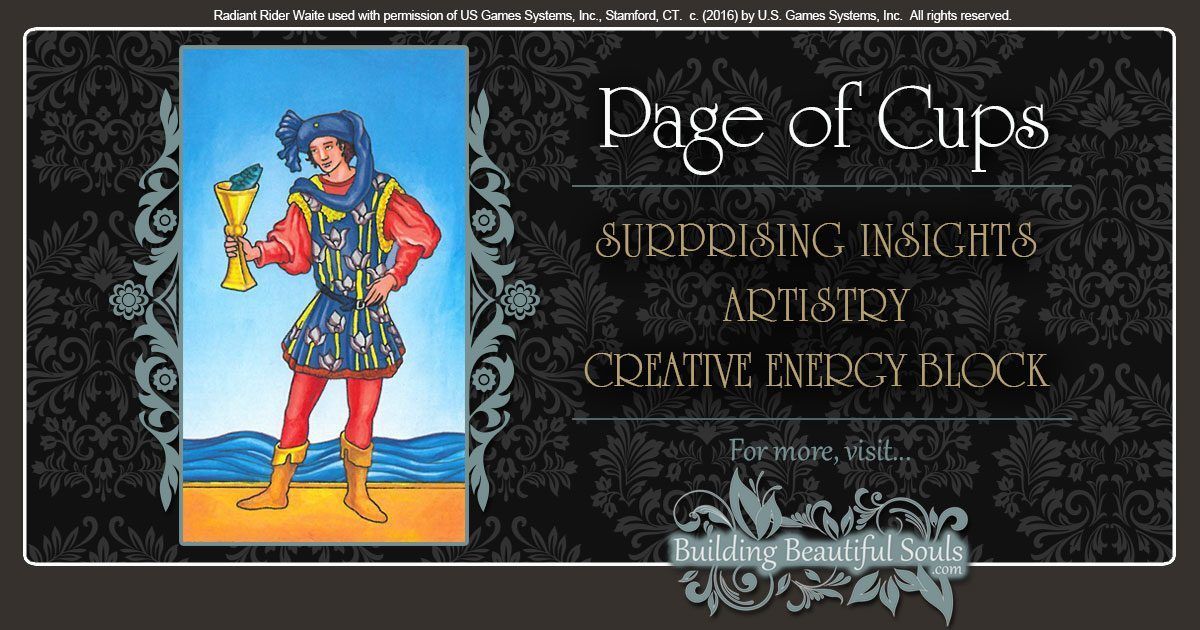 The Page of Cups Tarot Card Meanings 1200x630