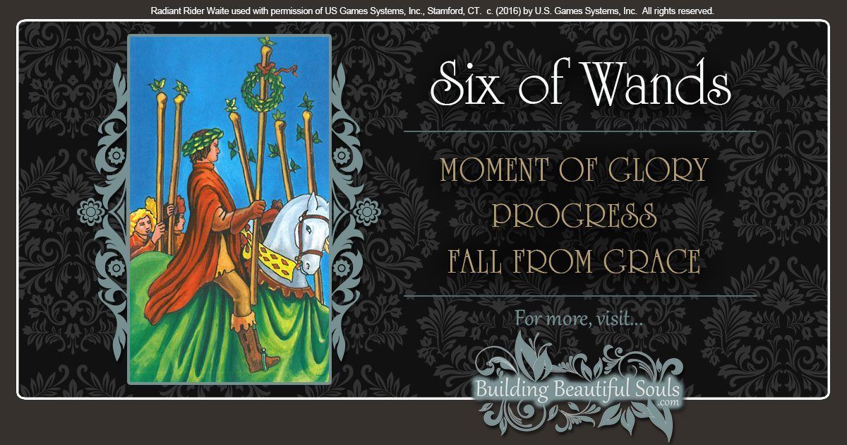 The Six of Wands Tarot Card Meanings 1200x630