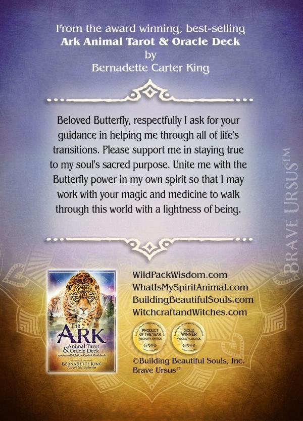 Butterfly Spirit Animal Altar & Prayer Card