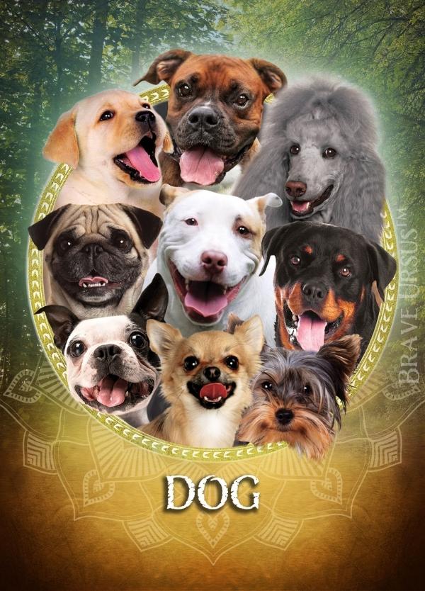 Dogs Spirit Animal Altar & Prayer Card