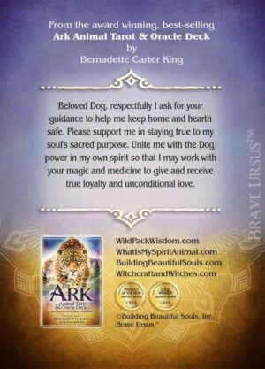 Dogs Spirit Animal Altar & Prayer Card